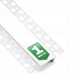 Profil LED Wpuszczany Wpust do PŁYT KARTON GIPS 1m
