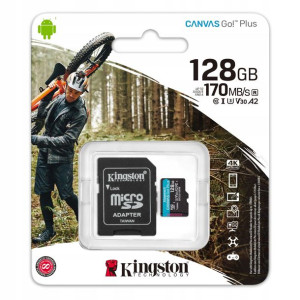 Karta MicroSD 128GB SDXC Kingston Canvas GO 170/90