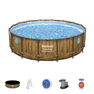 Basen stelażowy Power Steel Swim Vista Series 488x122 Okrągły 16FT BESTWAY