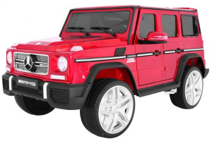 Auto na akumulator Mercedes AMG G65 dla dzieci Czerwony + Lakierowany