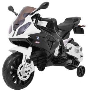 Motor na akumulator BMW S1000 RR dla dzieci Czarny + Kółeczka pomocnicze