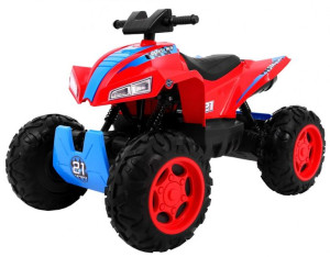 Quad na akumulator Sport Run dla dzieci Czerwony + Napęd 4x4 + LED +Radio