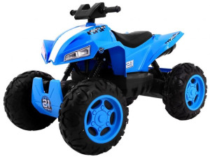Quad na akumulator Sport Run dla dzieci Niebieski + Napęd 4x4 + LED + Radio