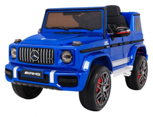 Mercedes AMG G63 dla dzieci Lakier Niebieski + Pilot + MP3 LED + Wolny