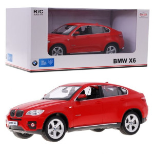 BMW X6 czerwone RASTAR model 1:14 Zdalnie sterowane Auto SUV + pilot 2,4GHz