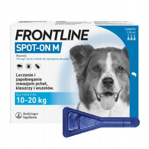 Frontline Spot On Pies M 10-20 kg M 3x1,34 ml