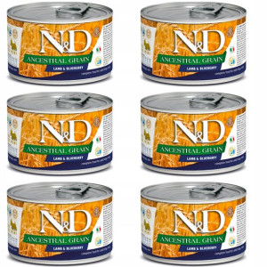 FARMINA Dog Ancestral Grain Lamb Blueberry 6x285g