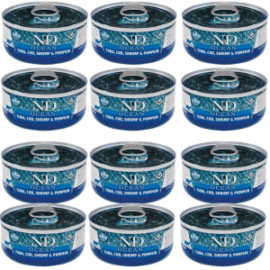 Farmina Cat Ocean Tuna Cod Shrimp Pumpkin 12x70g