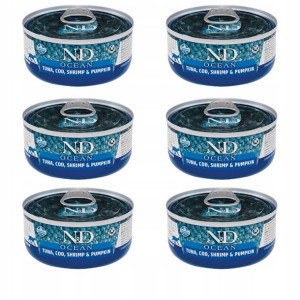 Farmina Cat Ocean Tuna Cod Shrimp Pumpkin 6x70g