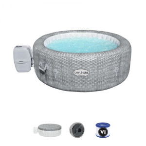 Honolulu Lay-Z-Spa AirJet Jacuzzi z Masażem BESTWAY 4-osobowe + Pokrywa