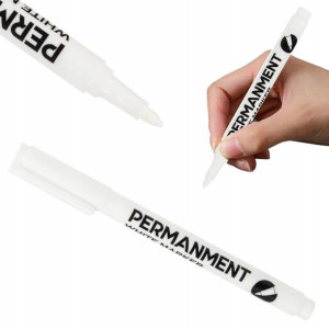 Marker Mazak Pisak Permanentny Wodoodporny Biały