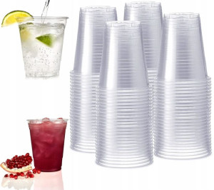 Kubek Plastikowy Przezroczysty 200 Ml 100 Szt