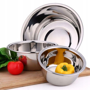 Miska Kuchenna Stalowa Metalowa Nierdzewna 22cm
