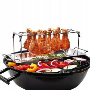 Stojak Ruszt Do Grillowania Kurczaka Żeberek Bbq