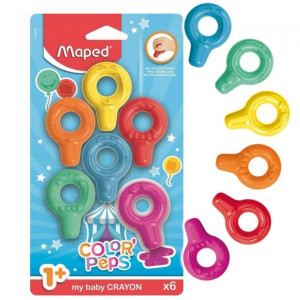 Pierwsze Kredki Dziecka Maped Baby 6 Szt. 1+