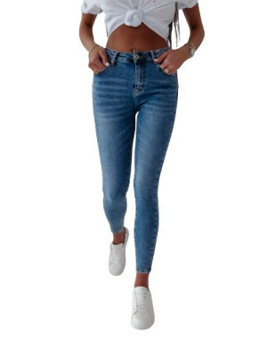 Spodnie jeansowe damskie OLAVOGA URANIA 249 niebieskie - L
