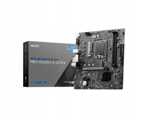 Płyta LGA1700 MSI PRO B660M-E DDR4 (12gen 13gen)