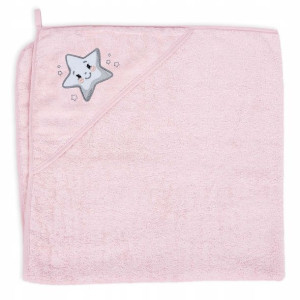 Ręcznik dla niemowlaka Star Pink 100x100 Ceba