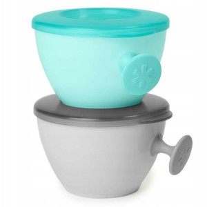 Zestaw misek Easy-Grab Grey/Soft Teal 3m+ Skip Hop