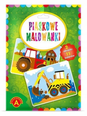 Piaskowe Malowanki Koparka Traktor Alexander