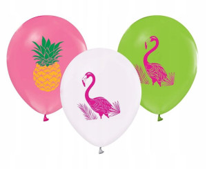 Balony Flamingi i Ananasy 5 szt. Godan