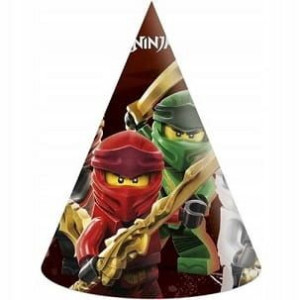 Czapeczki papierowe Lego Ninjago 6szt Godan