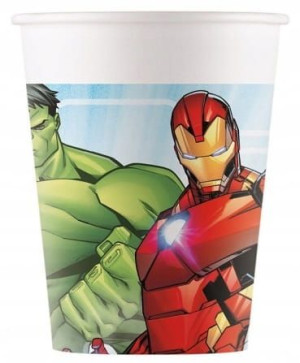 Kubeczki papierowe Avengers Marvel 200 ml 8 szt