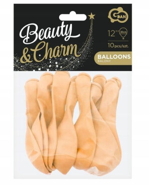 Balony Beauty Charm makaronowe 10 szt Godan