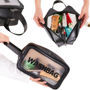 Kosmetyczka Podróżna Przezroczysta Transparentna Washbag Duża