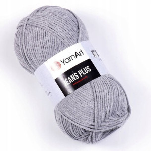 Włóczka YarnArt Jeans Plus SZARY 46