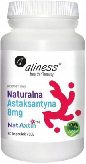 Aliness NATURALNA Astaksantyna ANTYOKSYDANT 8mg