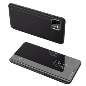 Clear View Case futerał etui z klapką Huawei Y5p czarny