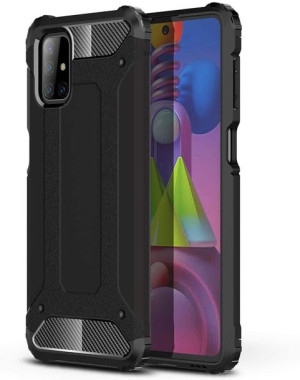 Hybrid Armor pancerne hybrydowe etui pokrowiec Samsung Galaxy M51 czarny