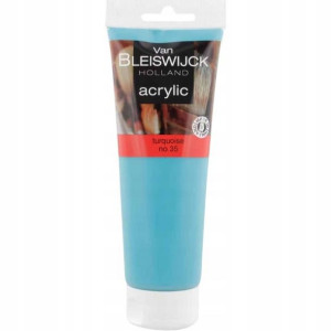 Farba akrylowa 250 ml TUBKA NIEBIESKI TURKUSOWY 35