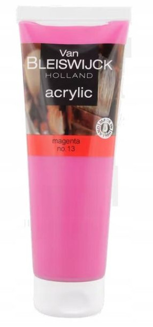 Farba akrylowa 250 ml TUBKA RÓŻOWY MAGENTA 13