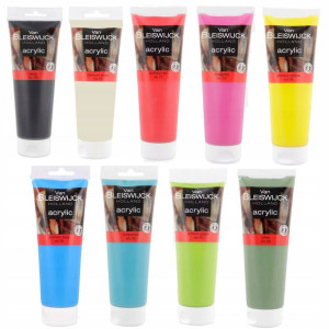 Farby akrylowe 250 ml - 9SZT WSZYSTKIE KOLORY