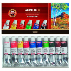 Koh-I-Noor PROFESJONALNE Farby akrylowe 10 x 16 ml