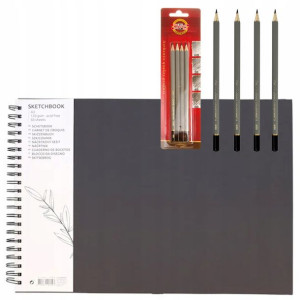 Zestaw Rysunkowy Koh I Noor 1860/4 12 + Szkicownik