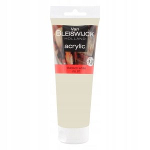 Farba akrylowa 250ml Tubka BIAŁY BIEL TYTANOWA 81