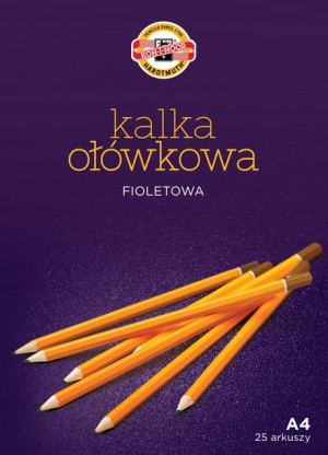 Koh-I-Noor Kalka ołówkowa A4 fioletowa 25 arkuszy
