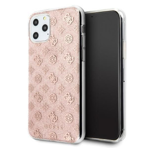 Guess GUHCN58TPERG iPhone 11 Pro różowy/pink hard case 4G Peony Glitter