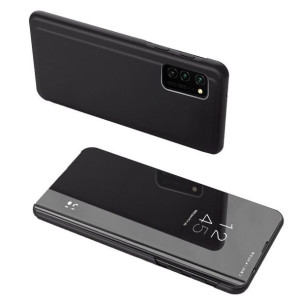 Clear View Case futerał etui z klapką Oppo Reno3 / A91 / F15 czarny