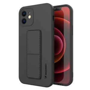 Wozinsky Kickstand Case silikonowe etui z podstawką iPhone XS Max czarne