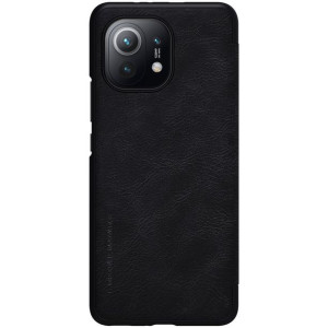 Nillkin Qin skórzana kabura etui Xiaomi Mi 11 czarny