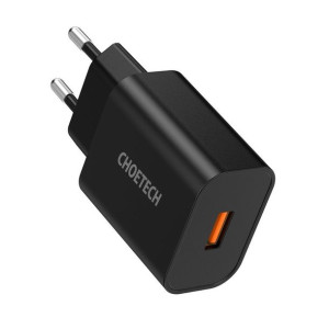 Choetech ładowarka sieciowa USB 18W Power Delivery czarny (Q5003-EU)