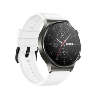 Silikonowy pasek do smartwatcha Huawei Watch GT / GT2 / GT2 Pro biały