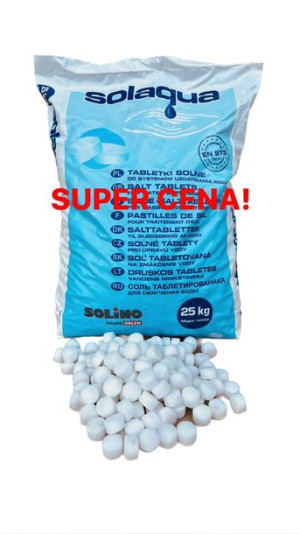 Tabletki solne do uzdatniania wody SOLINO 40x25kg