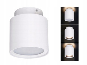 Spot Oprawa Sufitowa SONOR Biała GU10 + Pasek LED