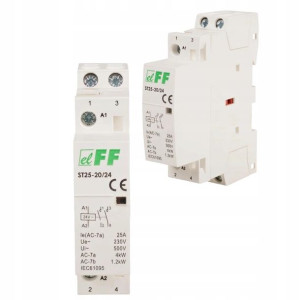 F&F Stycznik Modułowy na Szynę TH35 25A 24V