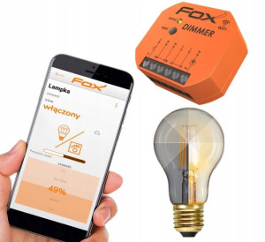 Ściemniacz LED Światła Żarówek 230V WiFi FOX